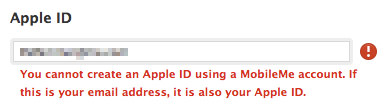 Apple ID cannot be changed?