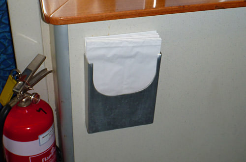 Boat Barf Bag Station