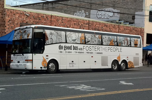 Foster the People on the Do Good Bus!