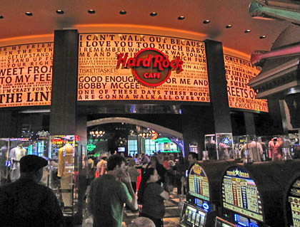 Hard Rock Cafe Tampa Entrance Through the Casino