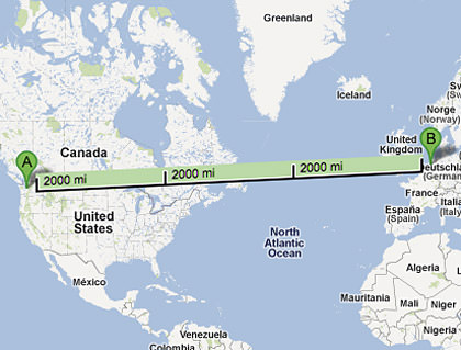 Seattle to Amsterdam Longitude Flight