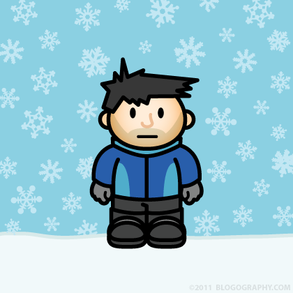 DAVETOON: Lil' Dave in the Snow