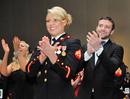 Timberlake at the Marine Corps Ball