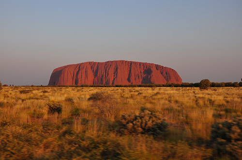 Uluru at Sunset in Australia.