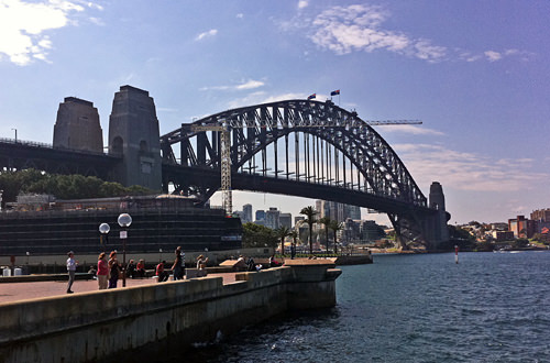 Sydney Harbour Bridge via iPhone