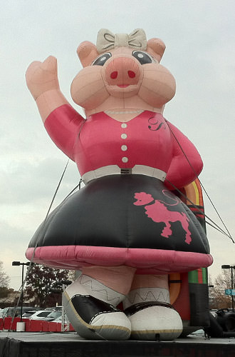 Priscilla The Pink Pig Character Balloon