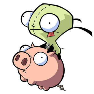 Ride the Pig! From Invader Zim!