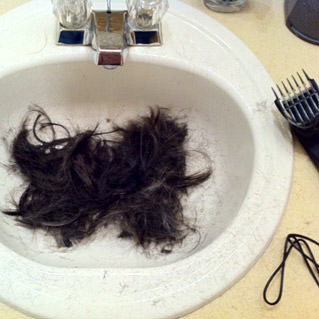 Dave's Hair in the Sink!