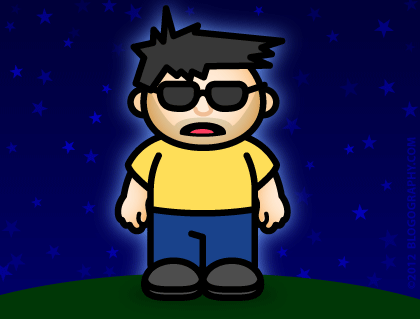 Dave Wears His Sunglasse at Night