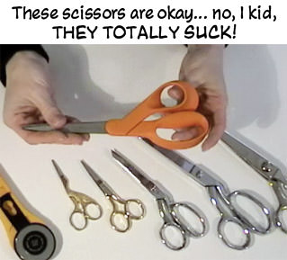 Deborah Says These scissors suck!