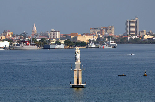 Arriving in Cartegena