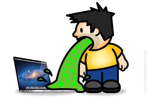 Lil' Dave Vomits on His Mac