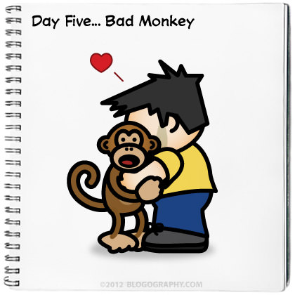 Lil' Dave Hugs Bad Monkey!