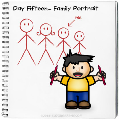 Lil' Dave draws a Family Portrait