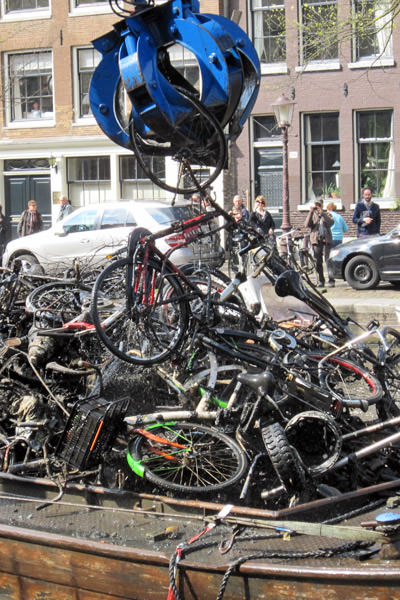 Dredged Bikes Pile