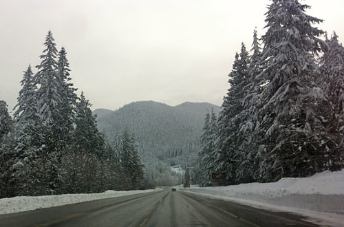 Driving Over Stevens Pass