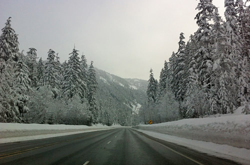 Driving Over Stevens Pass