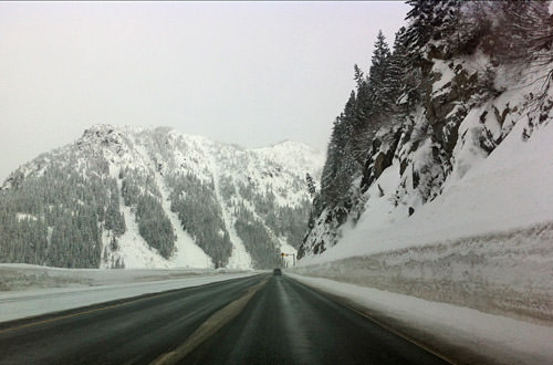 Driving Over Stevens Pass