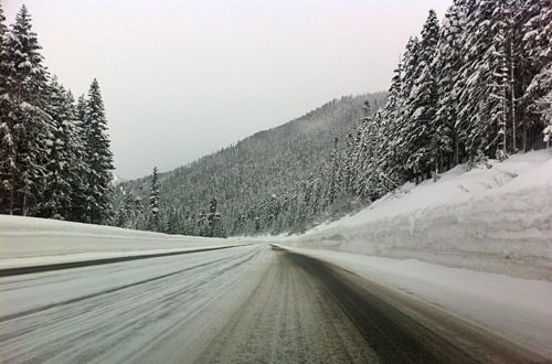 Driving Over Stevens Pass