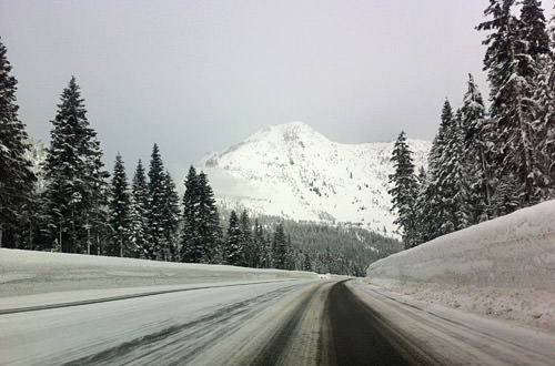 Driving Over Stevens Pass