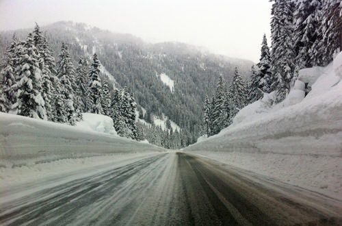 Driving Over Stevens Pass