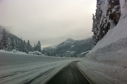 Driving Over Stevens Pass