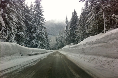 Driving Over Stevens Pass