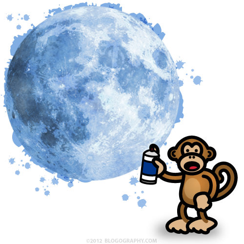 Bad Monkey Paints the Moon Blue!