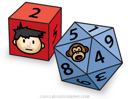 Lil' Dave and Bad Monkey on Gaming Dice!