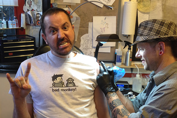 Dave2 Getting a Tattoo!