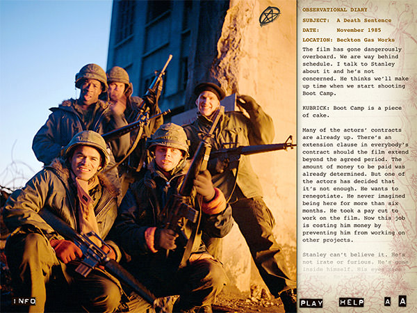 Full Metal Jacket Diary App