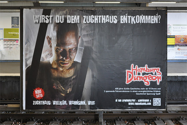 Hamburg Dungeon Poster... NO ENGLISH!