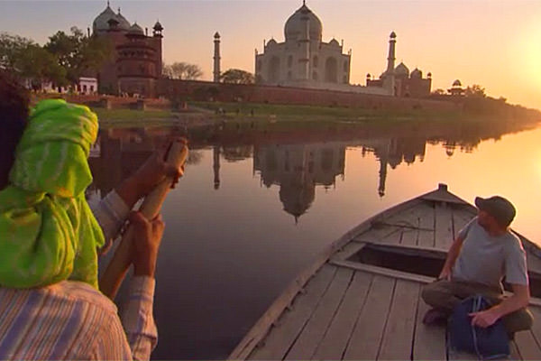 Karl at the Taj Mahal