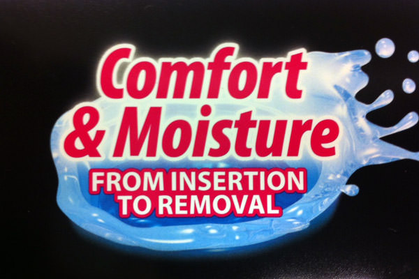 Comfort & Moisture from Insertion to Removal