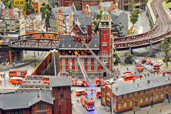 Miniatur Wunderland House Fire!