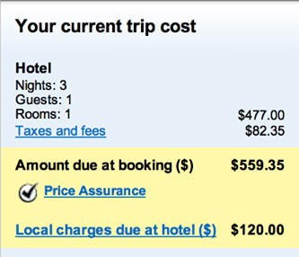 Orbitz Sheraton Rate