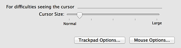 Retina Cursor Size