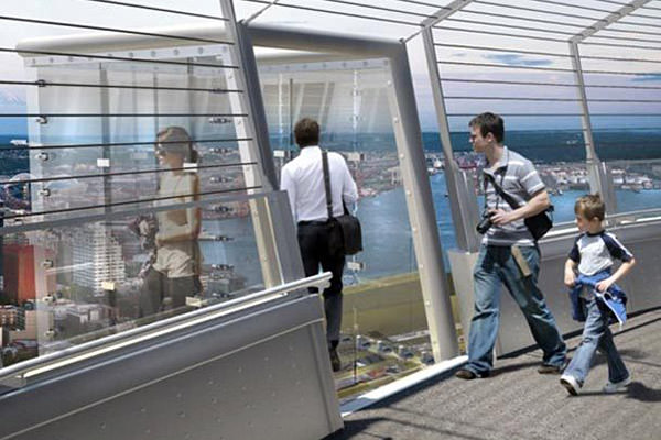 Space Needle Glass Box