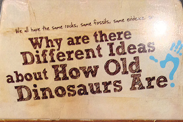Why are there different ideas about how old dinosaurs are?