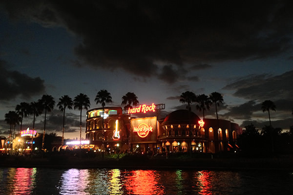 Hard Rock Cafe Orlando at Night