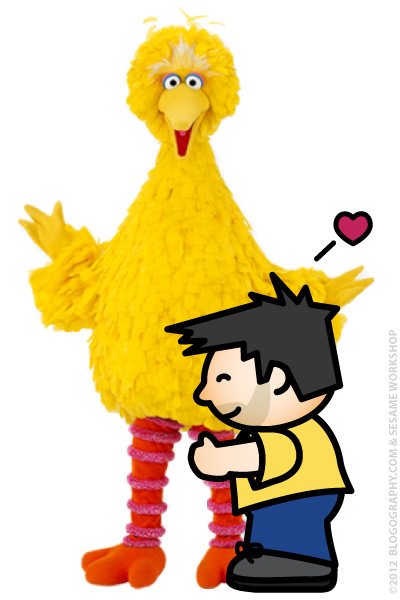 Lil' Dave and Big Bird