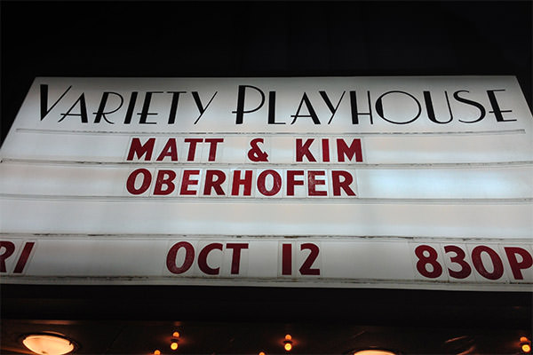 Matt & Kim at the Variety Playhouse