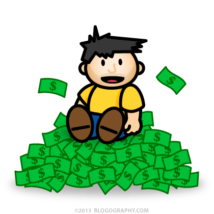 Lil' Dave on a Pile Money