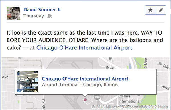 Face Book Ohare Update