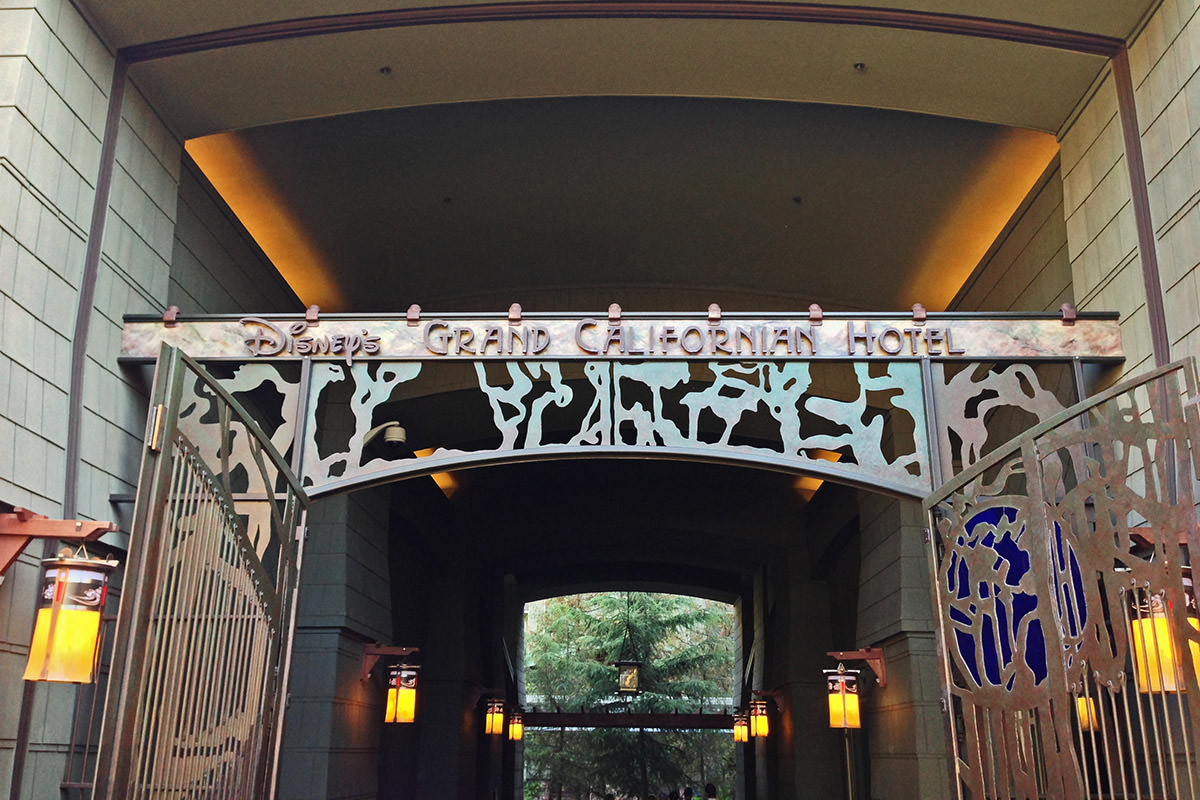 Grand Californian Downtown Disney Entrance