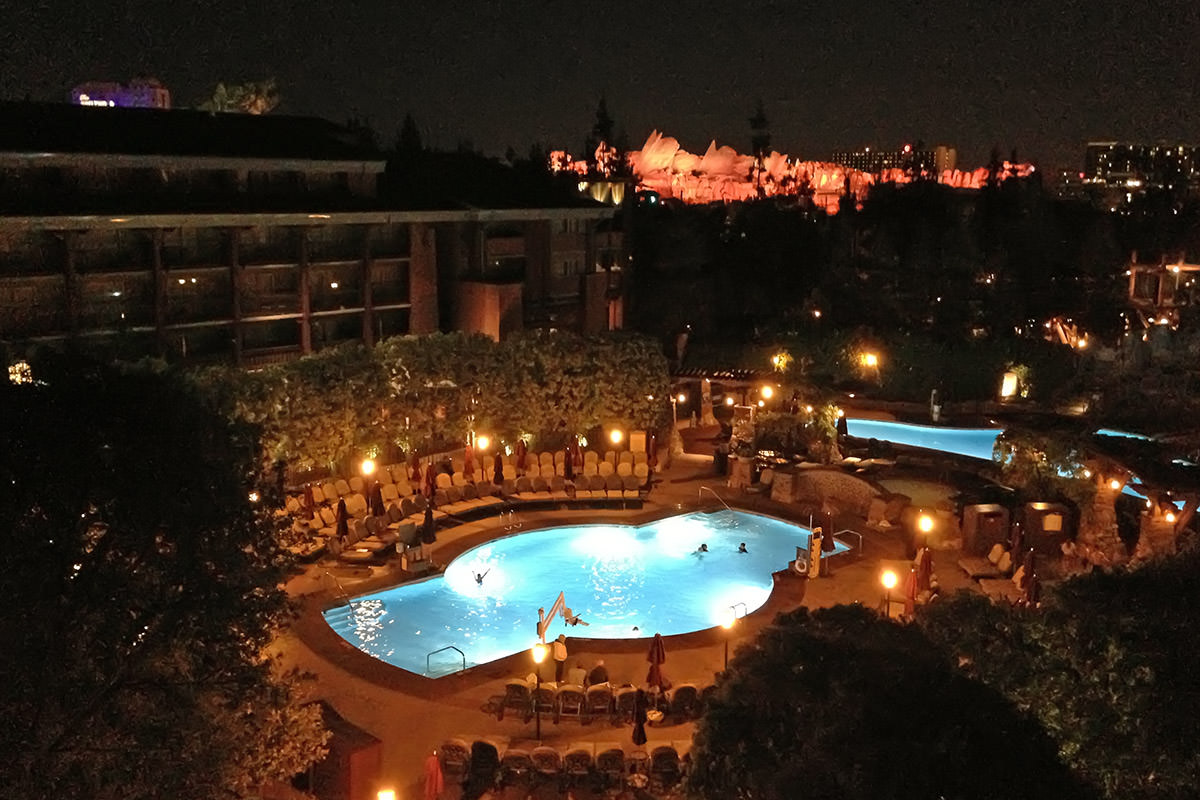 Grand Californian Pool at Night