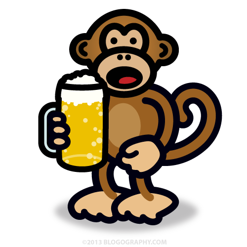 DAVETOON: Bad Monkey and Beer