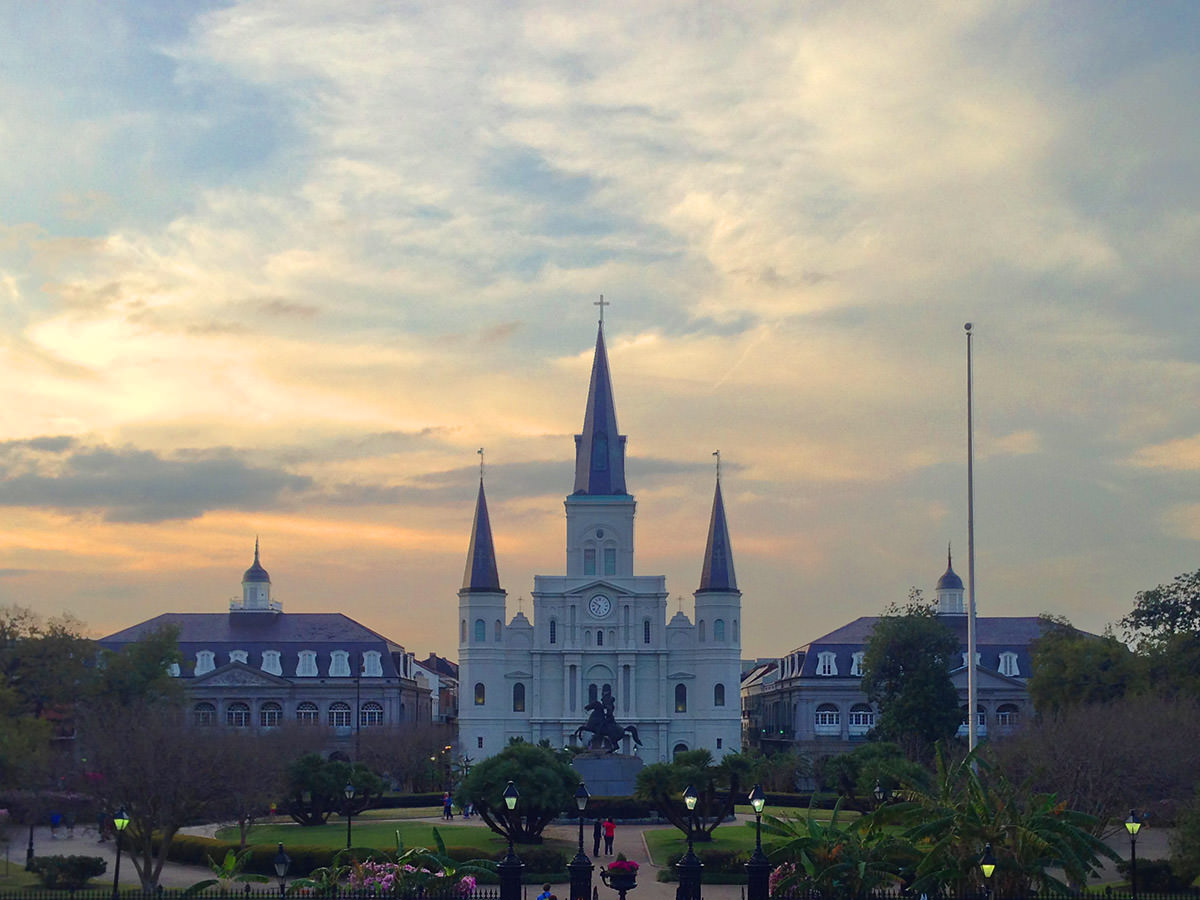 Jackson Square Neew Orleans at Dusk