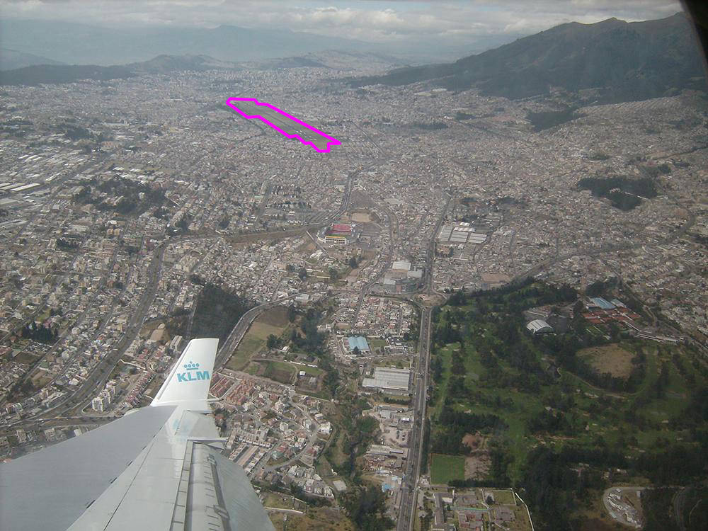 Quito Airport Outlined