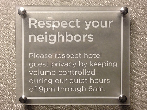 Repect Your Neighbors!